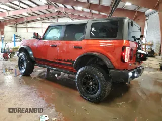 2023 Ford Bronco z VIN 1FMEE5DP1PLB74756, wystawiony jako Copart lot #46458355 z przebiegiem 23 744 mil mil oraz Szkoda całkowita • Salvage title. Historia ofert i sprzedaży dostępna na DreamBid. Obrazek 2.