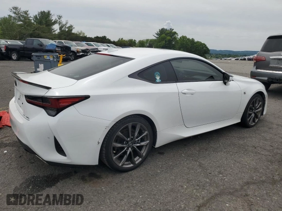 2021 Lexus RC 300 F Sport z VIN JTHGA5BC1M5011676, wystawiony jako Copart lot #58583705 z przebiegiem 50 974 mil mil oraz Szkoda całkowita • Salvage title. Historia ofert i sprzedaży dostępna na DreamBid. Obrazek 3.