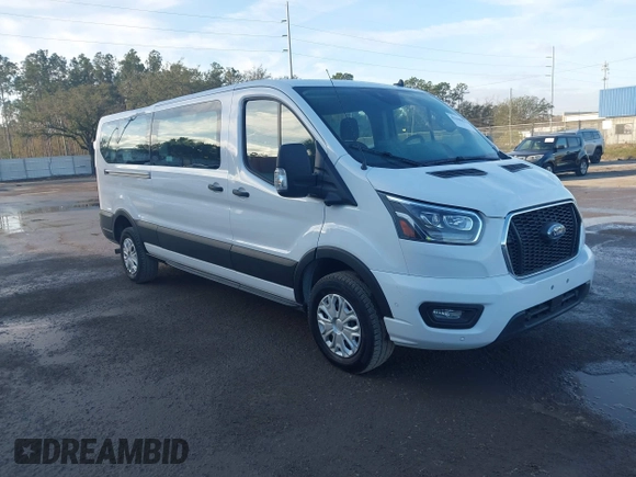 2023 Ford Transit Passenger XL with VIN 1FBAX2Y8XPKB33065, listed as a IAAI auction lot 41440531 with 21,155 mi miles and . Bid and sale history available at DreamBid. Image 1.