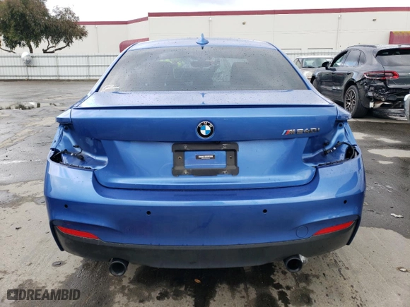 2017 BMW 2 Series M240i with VIN WBA2G1C32HV665445, listed as a Copart auction lot 45005254 with 41,120 mi miles. Bid and sale history available at carsss.com. Image 6.