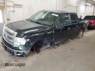 2014 Ford F-150 XL with VIN 1FTFW1EF4EKE00926, listed as a Copart auction lot 54425475 with 153,163 mi miles and Salvage Title. Bid and sale history available at carsss.com. Image 1.