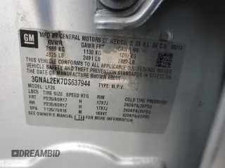2013 Chevrolet Captiva Sport LS with VIN 3GNAL2EK7DS637944, listed as a Copart auction lot 68570464 with Not Provided miles and Non Repairable. Bid and sale history available at DreamBid. Image 13.