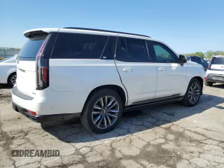 2021 Cadillac Escalade Sport Platinum with VIN 1GYS3GKLXMR378824, listed as a Copart auction lot 55270325 with 77,986 mi miles and Clean title. Bid and sale history available at DreamBid. Image 3.
