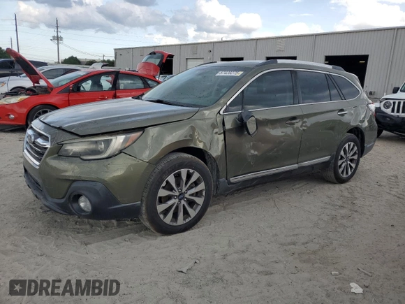 2018 Subaru Outback Touring z VIN 4S4BSATC1J3299606, wystawiony jako Copart lot #57420275 z przebiegiem 230 216 mil mil oraz Czysty tytuł • Clean title. Historia ofert i sprzedaży dostępna na DreamBid. Obrazek 1.