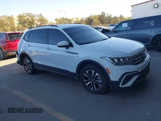 2023 Volkswagen Tiguan S with VIN 3VVRB7AX5PM141919, listed as a IAAI auction lot 41345871 with 9,524 mi miles and . Bid and sale history available at DreamBid. Image 1.