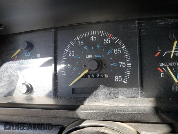 1989 Ford F-150 with VIN 1FTDF15Y6KKB77485, listed as a Copart auction lot 48943525 with 95,808 mi miles and Salvage Title. Bid and sale history available at carsss.com. Image 9.