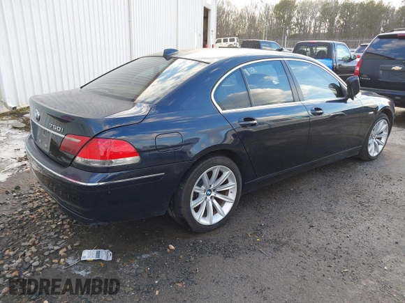 2008 BMW 7 Series 750i with VIN WBAHL83548DT14414, listed as a IAAI auction lot 41385596 with 153,303 mi miles and . Bid and sale history available at DreamBid. Image 4.