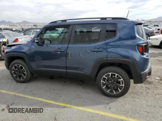 2023 Jeep Renegade Latitude with VIN ZACNJDB16PPP41240, listed as a Copart auction lot 43186095 with 21,257 mi miles and Salvage Title. Bid and sale history available at carsss.com. Image 2.