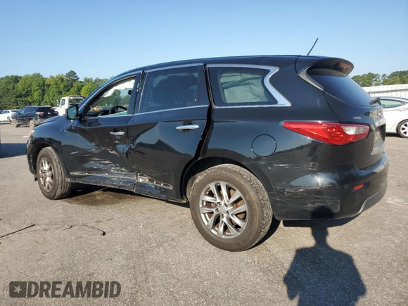 2013 Infiniti JX35 with VIN 5N1AL0MM9DC313959, listed as a Copart auction lot 64999564 with 183,465 mi miles and Salvage Title. Bid and sale history available at carsss.com. Image 2.