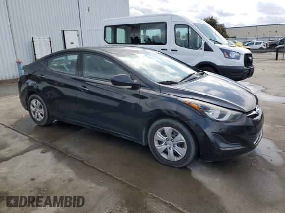 2016 Hyundai Elantra SE with VIN 5NPDH4AE8GH754417, listed as a Copart auction lot 50163685 with 140,004 mi miles and Salvage title. Bid and sale history available at DreamBid. Image 4.