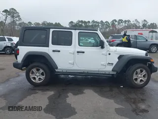 2022 Jeep Wrangler Unlimited Sport with VIN 1C4HJXDN2NW251041, listed as a IAAI auction lot 41558677 with 61,120 mi miles and . Bid and sale history available at DreamBid. Image 13.