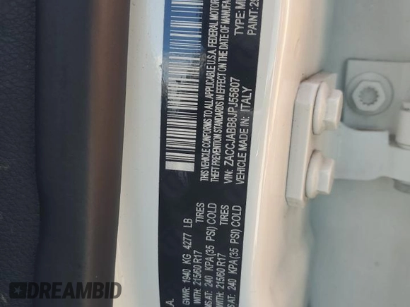 2018 Jeep Renegade Latitude z VIN ZACCJABB8JPJ55807, wystawiony jako Copart lot #56540655 z przebiegiem 101 870 mil mil oraz Szkoda całkowita • Salvage title. Historia ofert i sprzedaży dostępna na DreamBid. Obrazek 13.