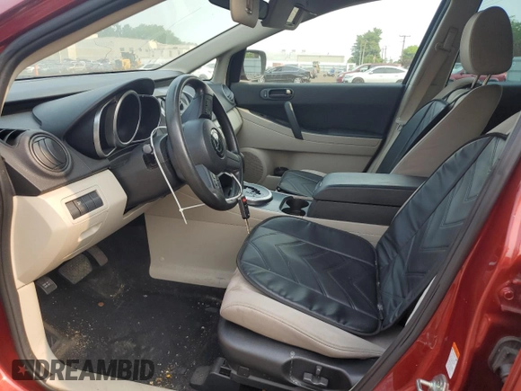2008 Mazda CX-7 Grand Touring z VIN JM3ER29L880208537, wystawiony jako Copart lot #59418275 z przebiegiem 158 564 mil mil oraz Szkoda całkowita • Salvage title. Historia ofert i sprzedaży dostępna na DreamBid. Obrazek 7.