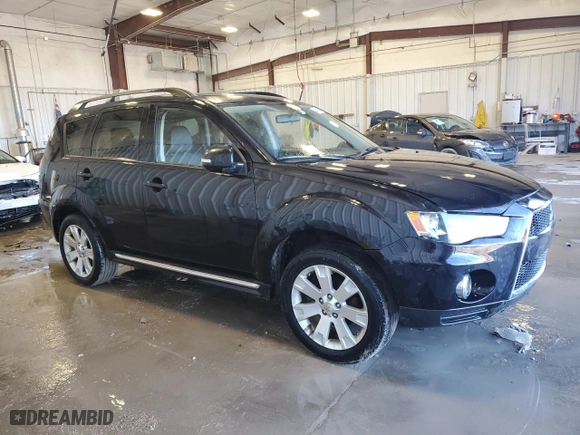 2013 Mitsubishi Outlander SE with VIN JA4JT3AW5DU005087, listed as a Copart auction lot 46421695 with 95,398 mi miles and Non Repairable. Bid and sale history available at carsss.com. Image 4.