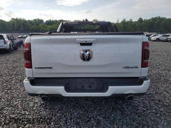 2020 Ram 1500 Laramie with VIN 1C6SRFJM9LN213594, listed as a Copart auction lot 61912715 with Not provided miles and Salvage title. Bid and sale history available at DreamBid. Image 6.