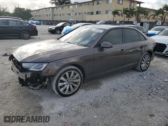 2017 Audi A4 Premium with VIN WAUGNAF44HN011207, listed as a Copart auction lot 50888385 with 110,237 mi miles and Salvage Title. Bid and sale history available at carsss.com. Image 1.