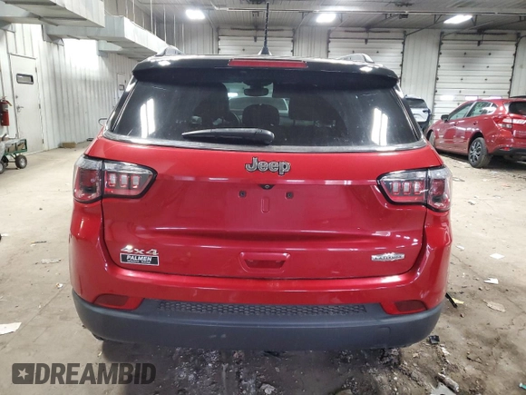 2018 Jeep Compass Latitude with VIN 3C4NJDBB2JT155307, listed as a Copart auction lot 51294085 with 58,718 mi miles and Clean Title. Bid and sale history available at carsss.com. Image 6.