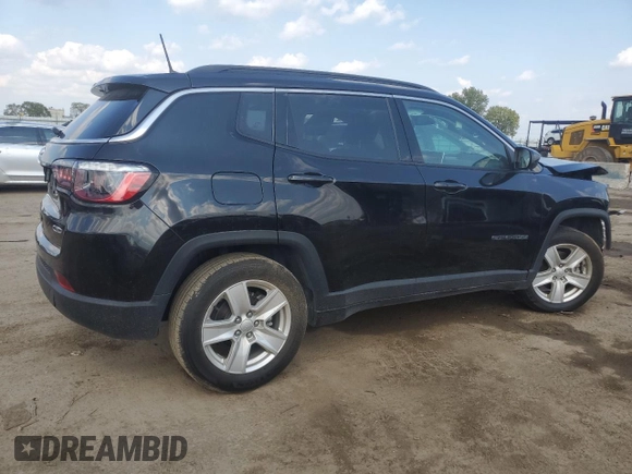 2022 Jeep Compass Altitude with VIN 3C4NJCBB6NT139076, listed as a Copart auction lot 72221504 with Not provided miles and Salvage title. Bid and sale history available at DreamBid. Image 3.