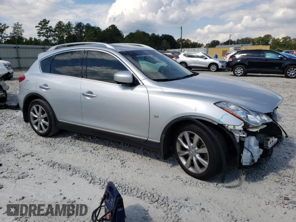 2015 Infiniti QX50 Journey with VIN JN1BJ0HP6FM730880, listed as a Copart auction lot 73809644 with 80,910 mi miles and Salvage Title. Bid and sale history available at carsss.com. Image 4.