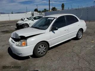2005 Kia Rio with VIN KNADC125056401606, listed as a Copart auction lot 75290524 with 59,252 mi miles and Salvage Title. Bid and sale history available at carsss.com. Image 1.