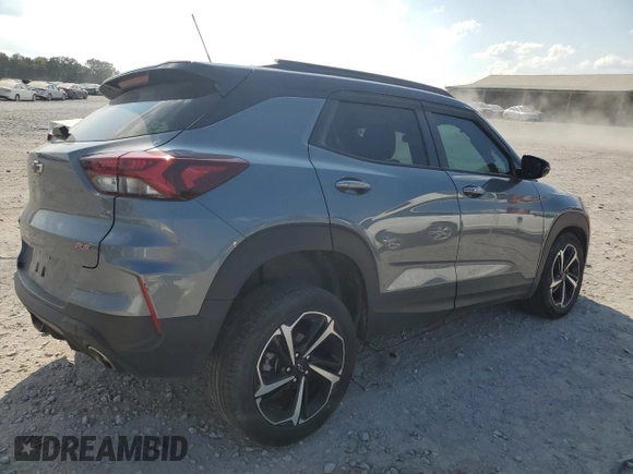 2021 Chevrolet TrailBlazer RS with VIN KL79MUSL6MB163057, listed as a Copart auction lot 68440654 with 43,448 mi miles and Salvage Title. Bid and sale history available at DreamBid. Image 3.