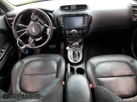 2014 Kia Soul + with VIN KNDJX3A50E7043571, listed as a Copart auction lot 53580215 with Not Provided miles and Salvage Title. Bid and sale history available at DreamBid. Image 8.