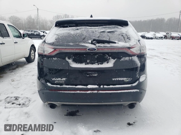 2015 Ford Edge Titanium with VIN 2FMTK4K93FBB13552, listed as a Copart auction lot 45726125 with 167,030 mi miles and Salvage Title. Bid and sale history available at carsss.com. Image 6.