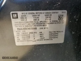 2017 GMC Terrain SLE with VIN 2GKALNEK7H6158989, listed as a Copart auction lot 45750973 with 0 mi miles and Salvage Title. Bid and sale history available at carsss.com. Image 13.