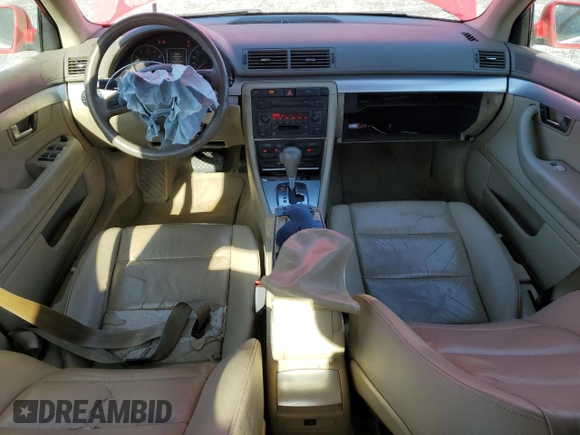 2005 Audi A4 2.0T with VIN WAUAF68E65A520157, listed as a Copart auction lot 88092125 with 150,780 mi miles and Salvage Title. Bid and sale history available at carsss.com. Image 8.