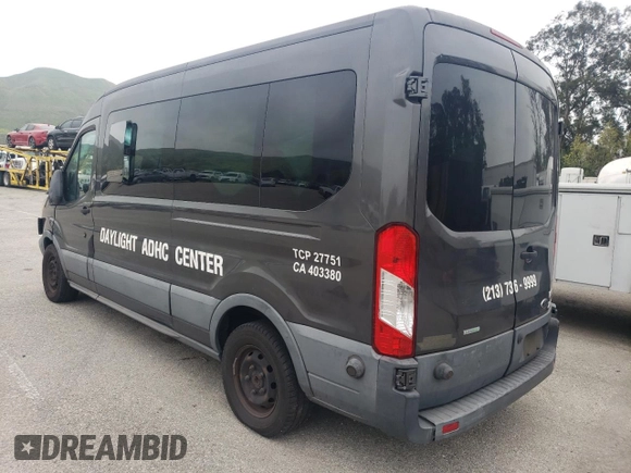 2016 Ford Transit XL with VIN 1FBAX2CG6GKA01273, listed as a Copart auction lot 53082045 with 95,631 mi miles and Salvage title. Bid and sale history available at DreamBid. Image 2.