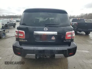 2020 Nissan Armada SL with VIN JN8AY2NC6L9617290, listed as a Copart auction lot 49095875 with 75,322 mi miles and Salvage Title. Bid and sale history available at carsss.com. Image 6.