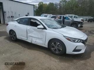 2021 Nissan Sentra SV with VIN 3N1AB8CV1MY280854, listed as a Copart auction lot 50666145 with 50,345 mi miles and Salvage Title. Bid and sale history available at DreamBid. Image 4.