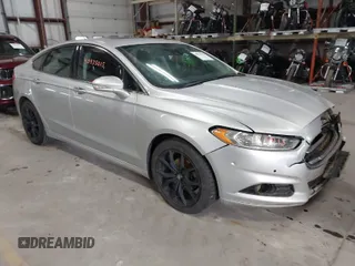 2015 Ford Fusion Titanium with VIN 3FA6P0D90FR201393, listed as a IAAI auction lot 40975015 with 131,641 mi miles. Bid and sale history available at carsss.com. Image 1.