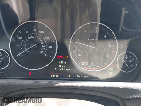 2014 BMW 3 Series 328d with VIN WBA3D3C5XEK156288, listed as a IAAI auction lot 42301663 with 84,416 mi miles and . Bid and sale history available at DreamBid. Image 7.
