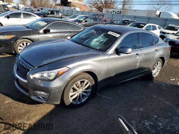 2018 Infiniti Q70 Luxe with VIN JN1BY1AR4JM220498, listed as a Copart auction lot 42338465 with 125,727 mi miles and Salvage title. Bid and sale history available at DreamBid. Image 1.