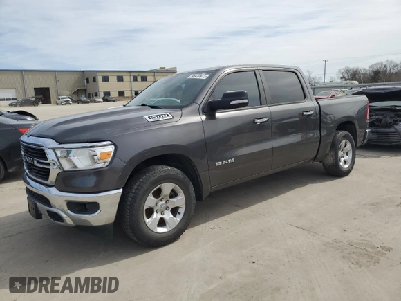 2019 Ram 1500 Big Horn z VIN 1C6RREFT0KN745503, wystawiony jako Copart lot #49421075 z przebiegiem 124 488 mil mil oraz Szkoda całkowita • Salvage title. Historia ofert i sprzedaży dostępna na DreamBid. Obrazek 1.