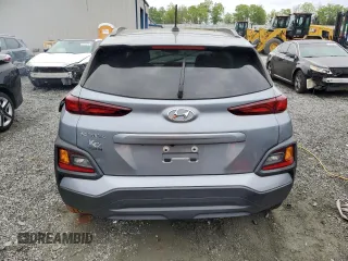 2021 Hyundai Kona SEL with VIN KM8K22AA9MU702799, listed as a Copart auction lot 52349725 with 45,980 mi miles and Salvage Title. Bid and sale history available at carsss.com. Image 6.
