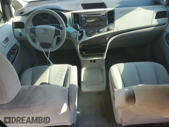 2012 Toyota Sienna with VIN 5TDZK3DC4CS204325, listed as a Copart auction lot 70357864 with 57,665 mi miles and Salvage Title. Bid and sale history available at carsss.com. Image 8.