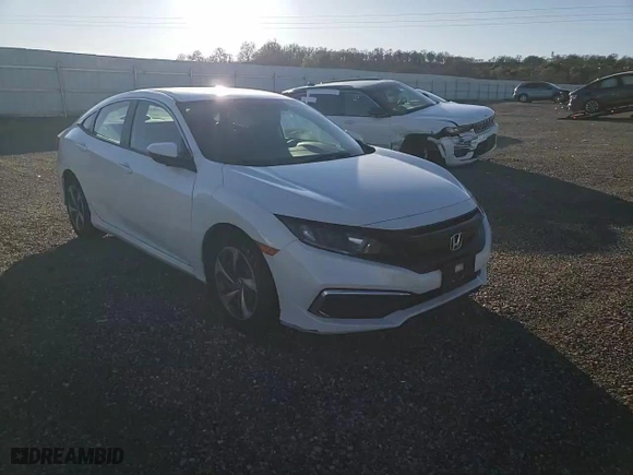 2019 Honda Civic Sedan LX with VIN 19XFC2F6XKE200211, listed as a Copart auction lot 86873424 with 87,397 mi miles and Salvage Title. Bid and sale history available at carsss.com. Image 10.