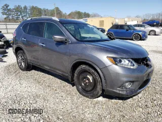 2016 Nissan Rogue SL with VIN 5N1AT2MT2GC764741, listed as a Copart auction lot 45646015 with 104,770 mi miles and Salvage Title. Bid and sale history available at carsss.com. Image 4.