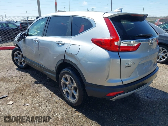 2019 Honda CR-V EX-L with VIN 7FARW2H84KE059010, listed as a IAAI auction lot 41971966 with 52,075 mi miles and . Bid and sale history available at carsss.com. Image 3.