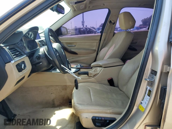 2013 BMW 3 Series 328i with VIN WBA3A5G51DNP22186, listed as a Copart auction lot 62760595 with 133,531 mi miles and Salvage title. Bid and sale history available at DreamBid. Image 7.
