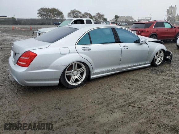 2013 Mercedes-Benz S S 550 with VIN WDDNG7DBXDA510464, listed as a Copart auction lot 44603075 with 97,629 mi miles and Salvage Title. Bid and sale history available at carsss.com. Image 3.