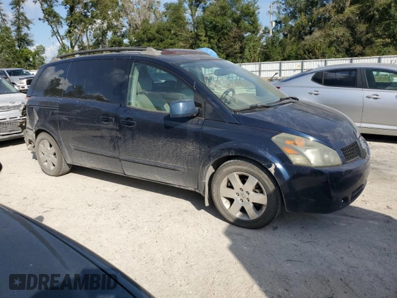 2005 Nissan Quest SL with VIN 5N1BV28U45N122878, listed as a Copart auction lot 79951924 with 157,540 mi miles and Salvage Title. Bid and sale history available at carsss.com. Image 4.