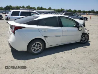 2020 Toyota Prius LE with VIN JTDL9RFU6L3022170, listed as a Copart auction lot 60688095 with Not provided miles and Salvage title. Bid and sale history available at DreamBid. Image 3.