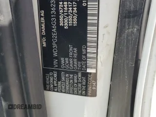 2016 Mercedes-Benz Metris Cargo with VIN WD3PG2EA6G3136238, listed as a Copart auction lot 54874855 with 183,642 mi miles and Salvage title. Bid and sale history available at DreamBid. Image 14.