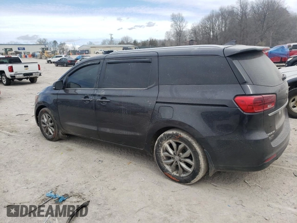 2019 Kia Sedona EX with VIN KNDMB5C15K6556821, listed as a Copart auction lot 46786935 with 101,467 mi miles and Salvage Title. Bid and sale history available at carsss.com. Image 2.