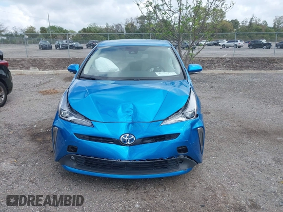 2022 Toyota Prius L Eco with VIN JTDKAMFU5N3165006, listed as a IAAI auction lot 41753470 with 33,567 mi miles and . Bid and sale history available at DreamBid. Image 12.