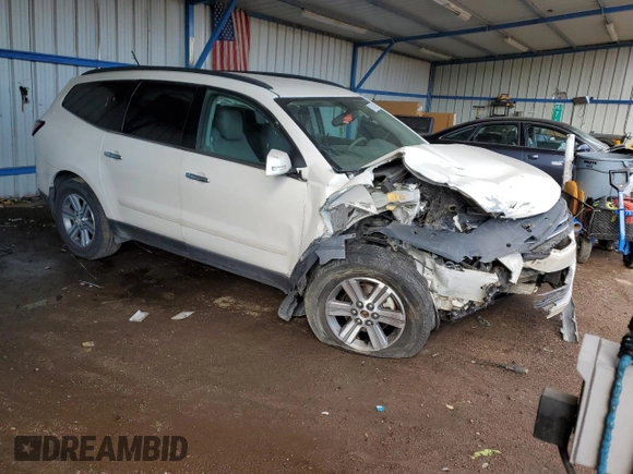 2015 Chevrolet Traverse LT with VIN 1GNKVGKD7FJ133691, listed as a Copart auction lot 57841595 with 180,307 mi miles and Salvage title. Bid and sale history available at DreamBid. Image 4.
