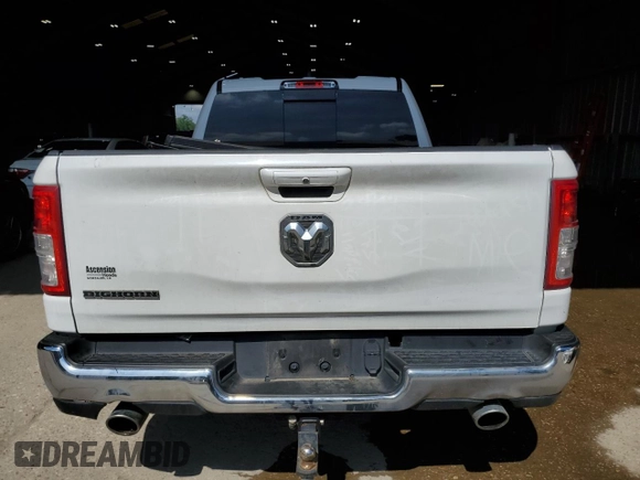 2021 Ram 1500 Lone Star z VIN 1C6RREBT8MN625392, wystawiony jako Copart lot #53911765 z przebiegiem 87 862 mil mil oraz Szkoda całkowita • Salvage title. Historia ofert i sprzedaży dostępna na DreamBid. Obrazek 6.